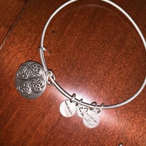 ALEX AND ANI FOUR LEAF CLOVER BANGLE